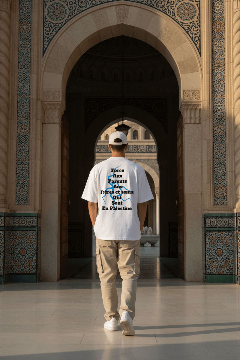 Stanley/Stella Oversized Unisex Organic T-shirt 2.0, collection Lust Talib ´support palestine’ - LustTalib