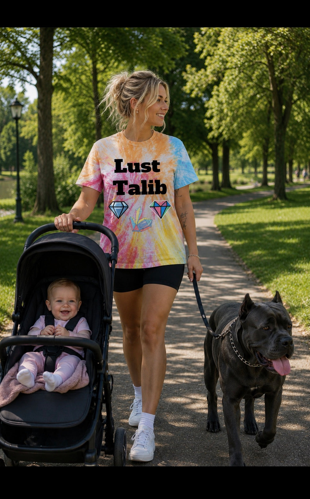 T-shirt col haut oversized bio unisexe – Collection SWTP | Lust Talib - LustTalib