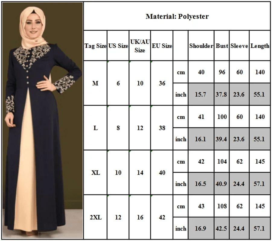 Abaya Femme Dubai – Robe Musulmane Longue Appliques – LustTalib