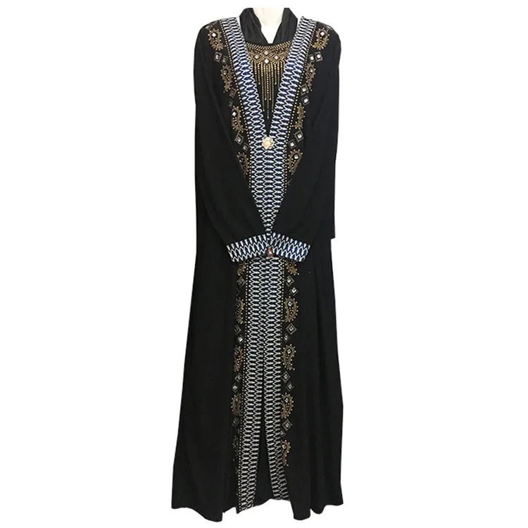 Dubai Abaya Women – Sequin Beading Kaftan Islamic Maxi Dress Caftan - LustTalib