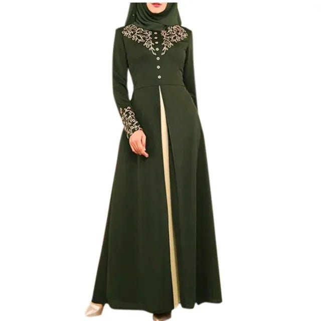 Abaya Femme Dubai – Robe Musulmane Longue Appliques – LustTalib
