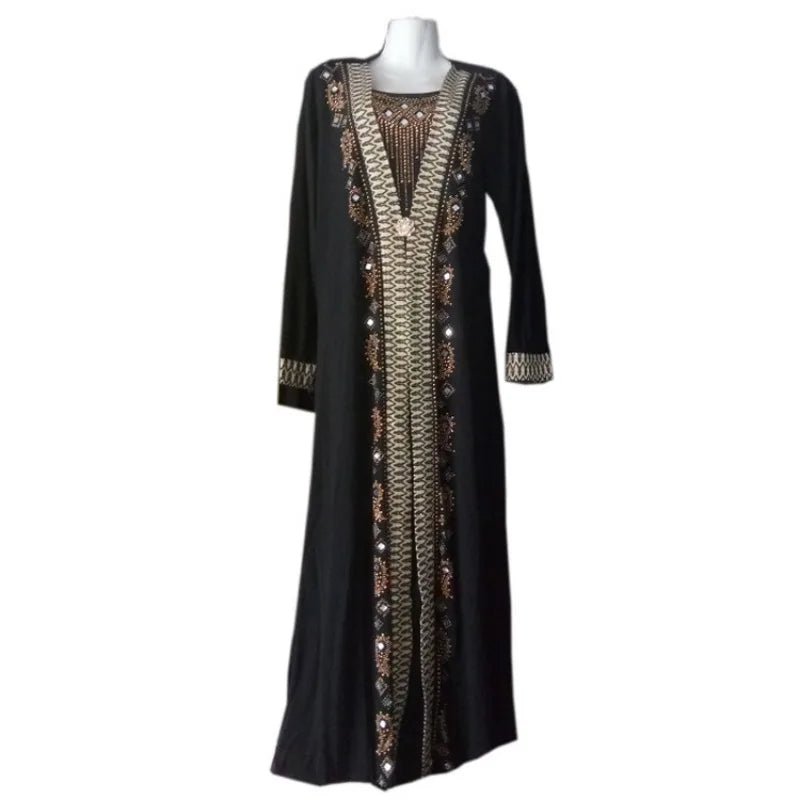 Dubai Abaya Women – Sequin Beading Kaftan Islamic Maxi Dress Caftan - LustTalib