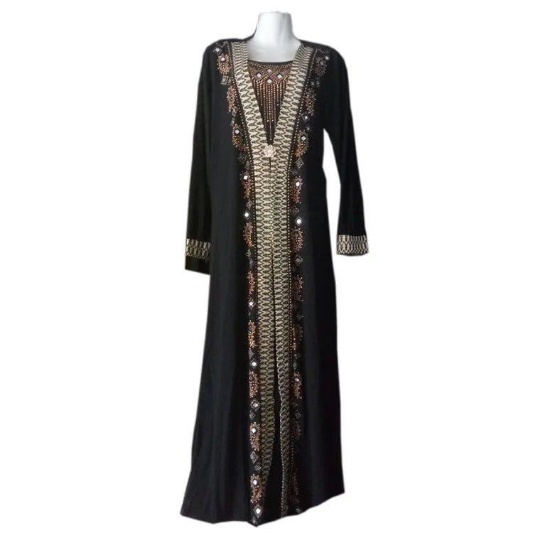 Dubai Abaya Women – Sequin Beading Kaftan Islamic Maxi Dress Caftan - LustTalib
