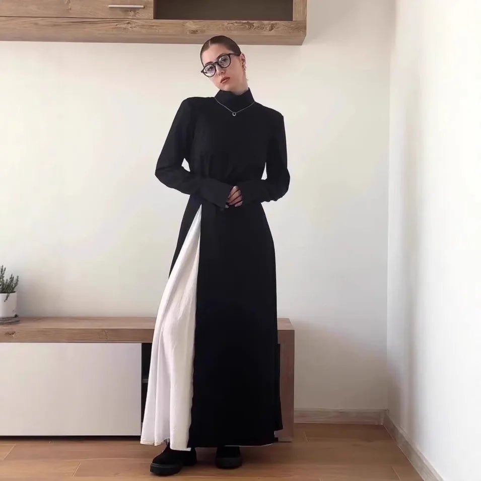 Eid Muslim 2-Piece Set Women – Long Top & Skirt Ramadan Outfit 2026