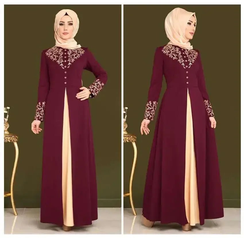 Abaya Femme Dubai – Robe Musulmane Longue Appliques – LustTalib