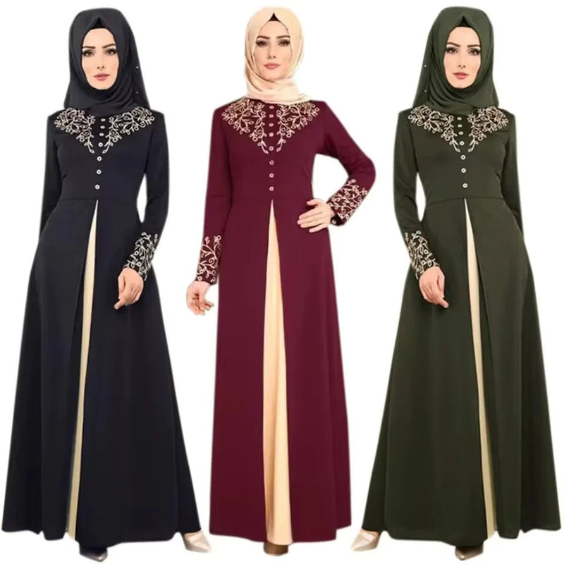 Abaya Femme Dubai – Robe Musulmane Longue Appliques – LustTalib