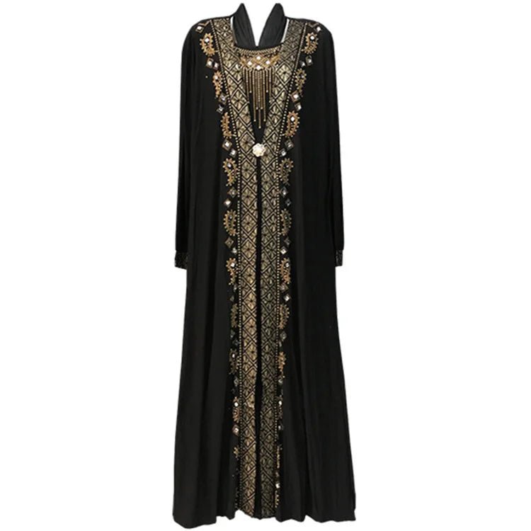 Dubai Abaya Women – Sequin Beading Kaftan Islamic Maxi Dress Caftan - LustTalib