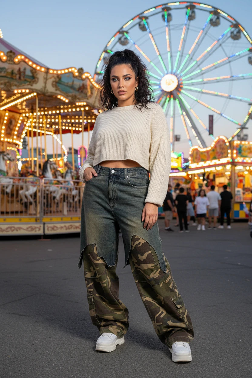 Baggy Jeans For Man and Woman Ripped Denim Jiggy Vintage Brand