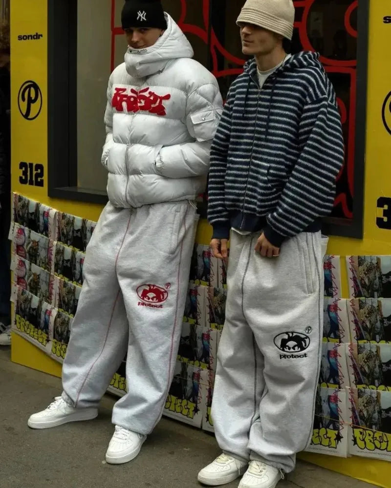 Man Baggy Pants Cargo Streetwear JIGGY Joggers Unisex Retro