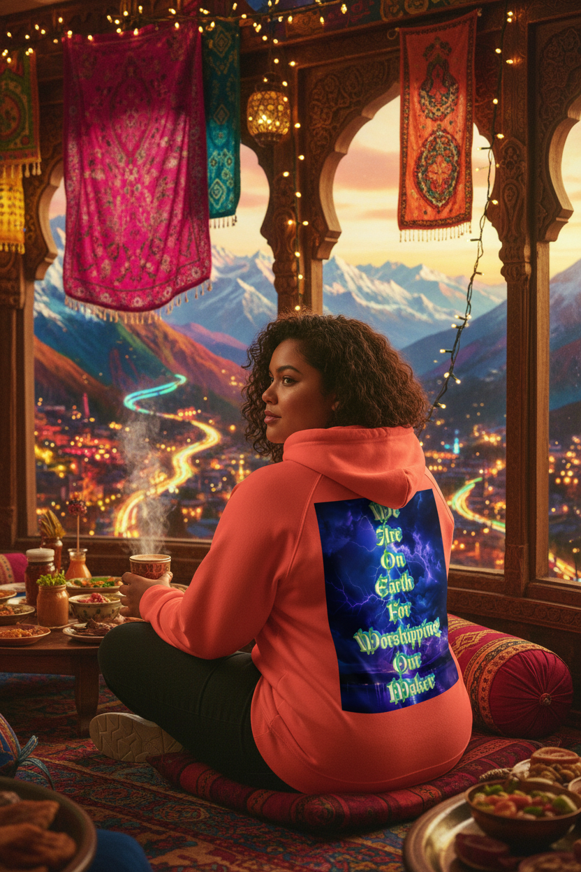 Lust Talib Hoodie « We Live » – Unisex Eco Raglan - LustTalib